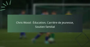 Chris Wood : Éducation, Carrière de jeunesse, Soutien familial